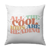 All The Cool Kids Reading Pillow, Teacher Pillow, Reading Nook Decor, Book Lover Gift, Classroom Pillow, Reading Pillow, Kids Pillow - Tawshia